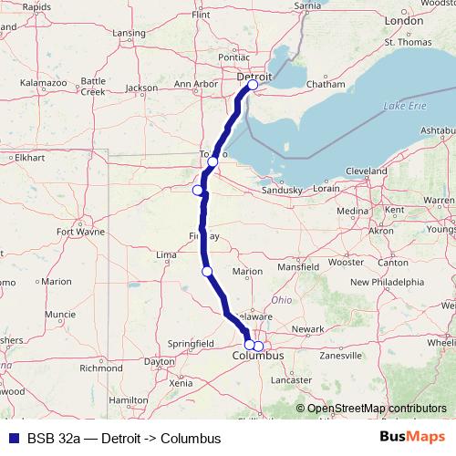 BSB 32a bus Line Map
