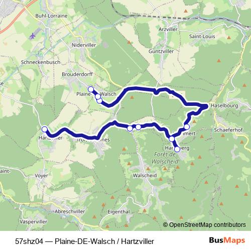 57shz04 bus Line Map