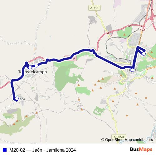 M20-02 bus Line Map