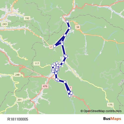 R181100005 bus Line Map