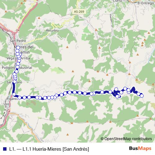 L1. bus Line Map