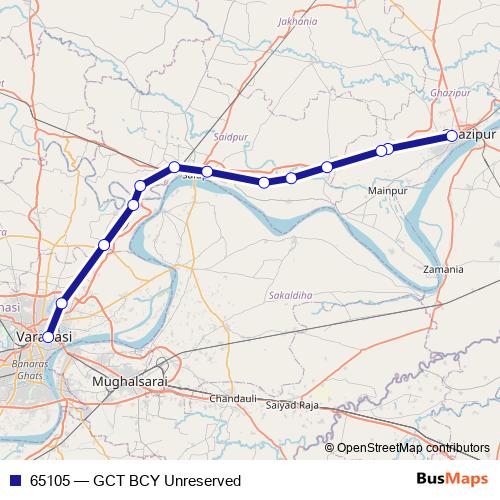 65105 rail Line Map