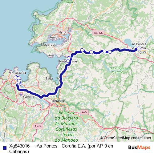 Xg843016 bus Line Map