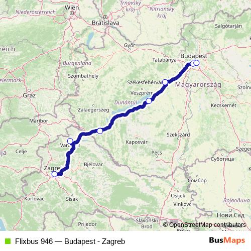Flixbus 946 bus Line Map