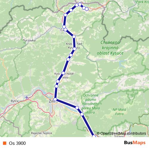 Os 3900 rail Line Map