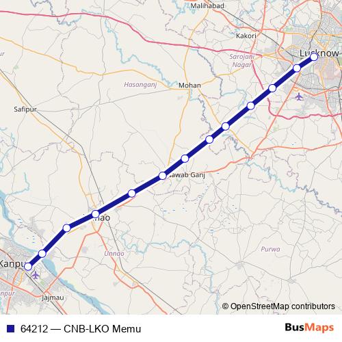 64212 rail Line Map