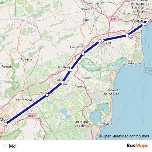 Md rail Line Map