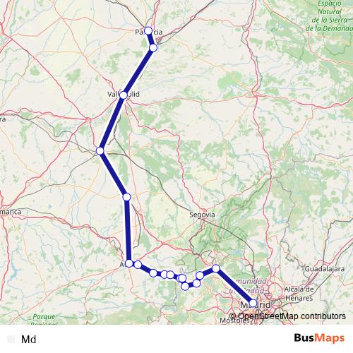 Md rail Line Map
