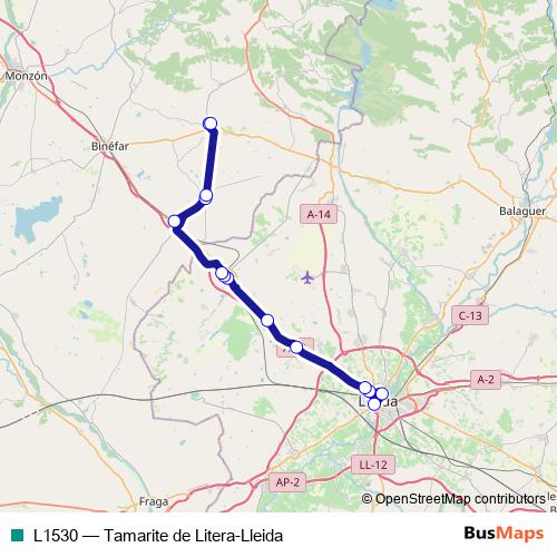 L1530 bus Line Map