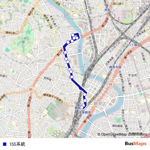 155계통 bus Line Map