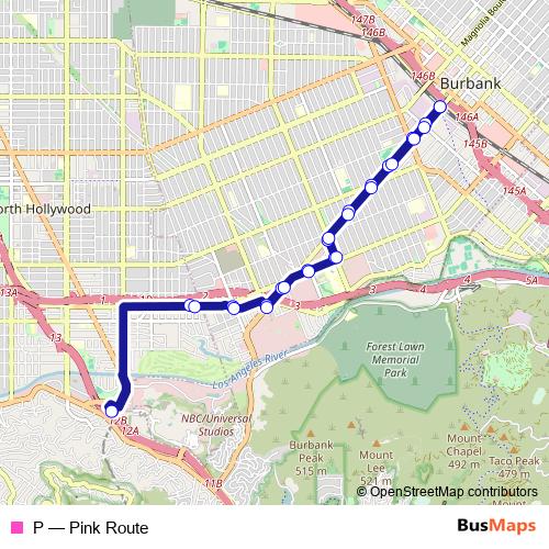 P bus Line Map