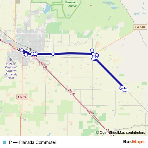 P bus Line Map