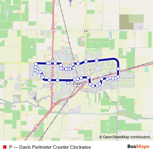 P bus Line Map
