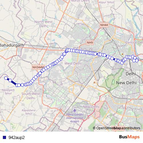 942aup2 bus Line Map