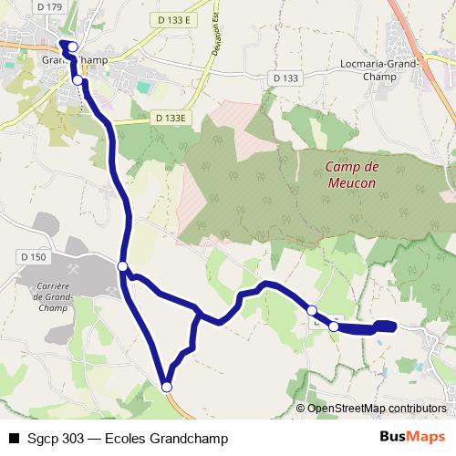 Sgcp 303 bus Line Map