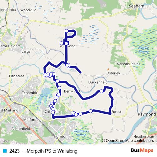 2423 bus Line Map