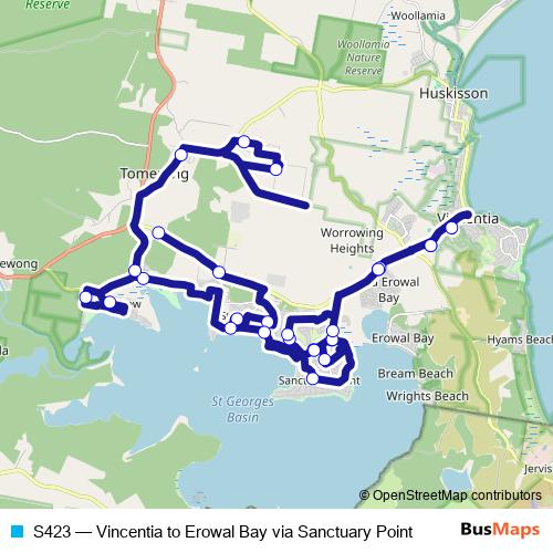 S423 bus Line Map