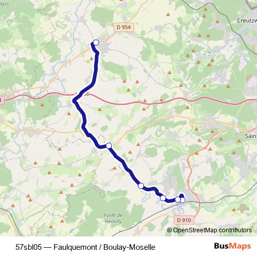 57sbl05 bus Line Map
