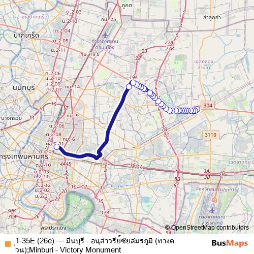 1-35E (26e) bus Line Map