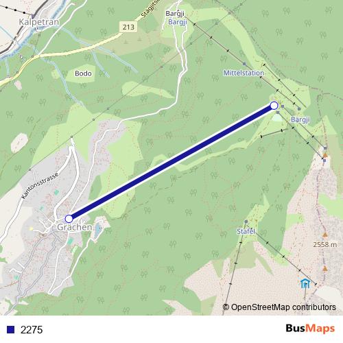 2275 cable-car Line Map