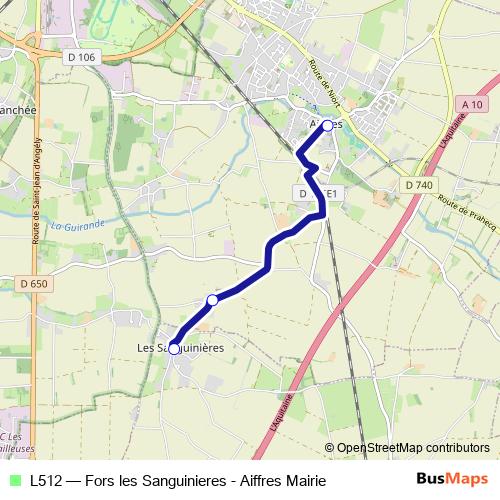 L512 bus Line Map