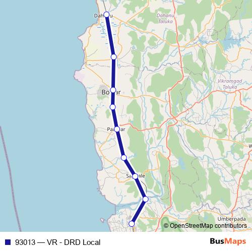 93013 rail Line Map