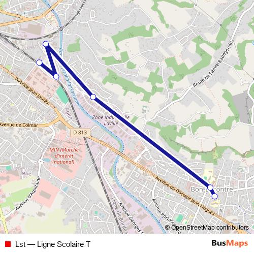 Lst bus Line Map