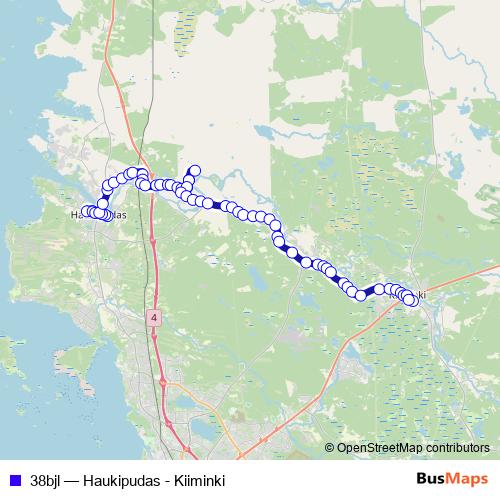 38bjl bus Line Map