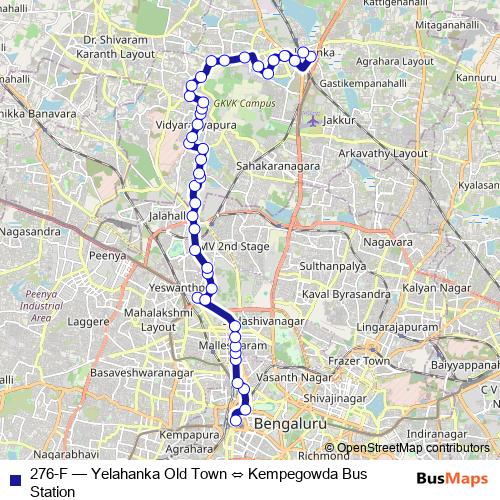 276-F bus Line Map