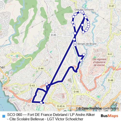 SCO 060 bus Line Map