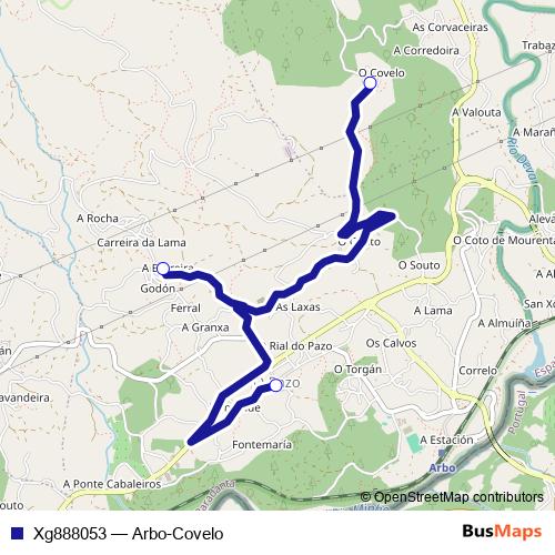 Xg888053 bus Line Map