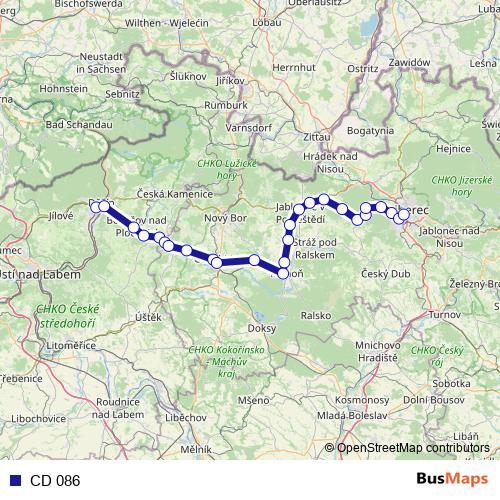 CD 086 rail Line Map