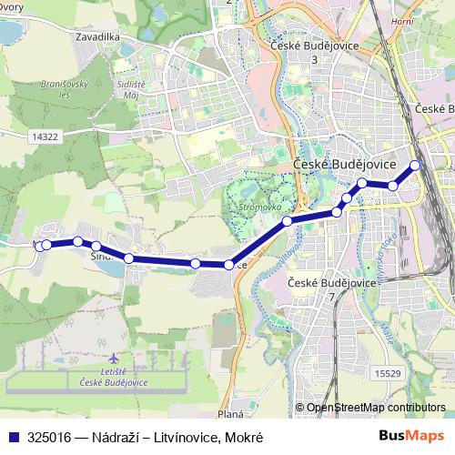 325016 bus Line Map
