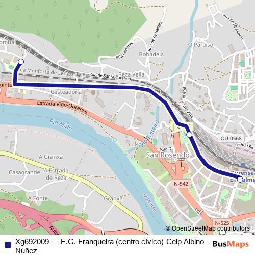 Xg692009 bus Line Map