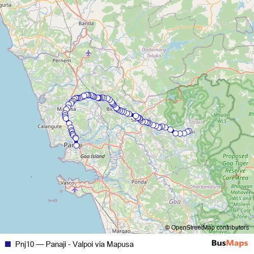Pnj10 bus Line Map