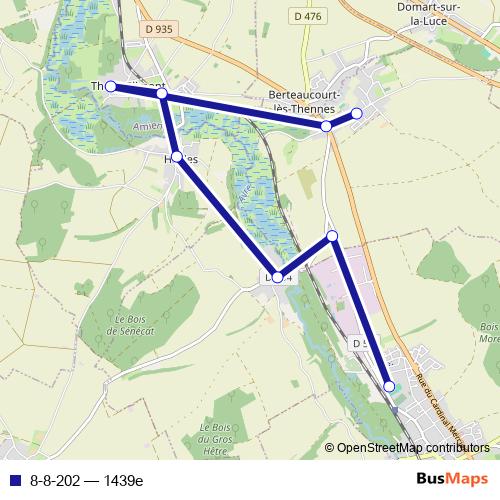 8-8-202 bus Line Map