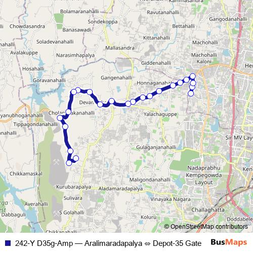 242-Y D35g-Amp bus Line Map