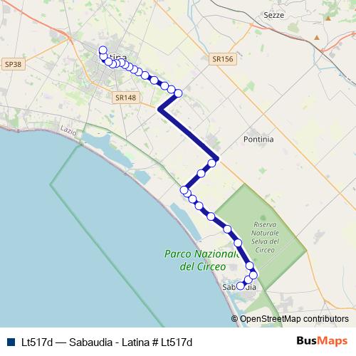 Lt517d bus Line Map