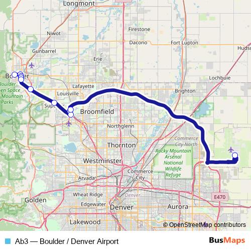 Ab3 bus Line Map