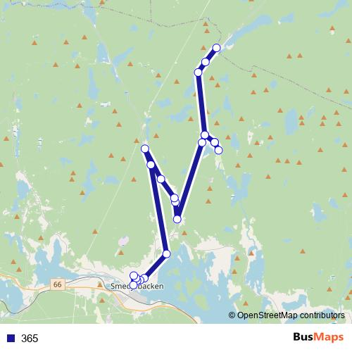 365 bus Line Map