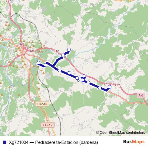 Xg721004 bus Line Map