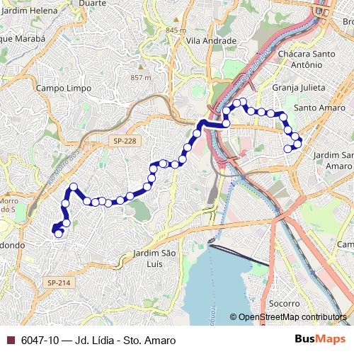 6047-10 bus Line Map