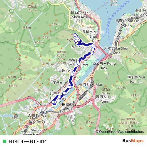NT-814 bus Line Map