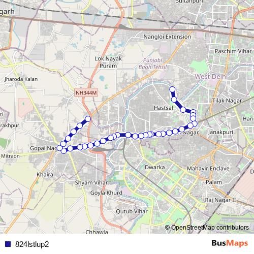 824lstlup2 bus Line Map