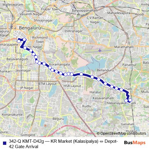 342-Q KMT-D42g bus Line Map
