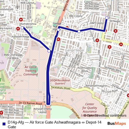 D14g-Afg bus Line Map