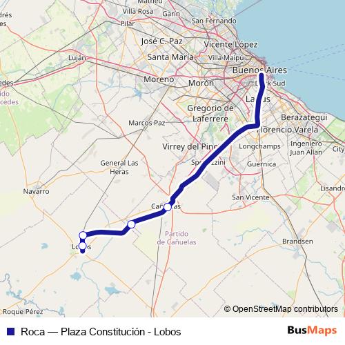Roca rail Line Map