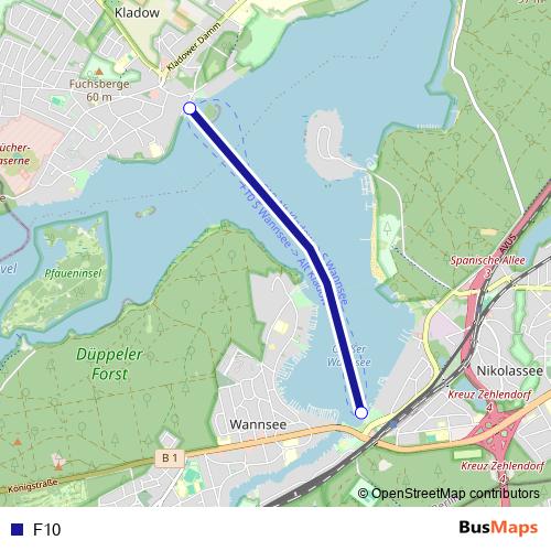 F10 ferry Line Map
