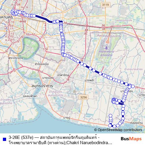 3-26E (537e) bus Line Map