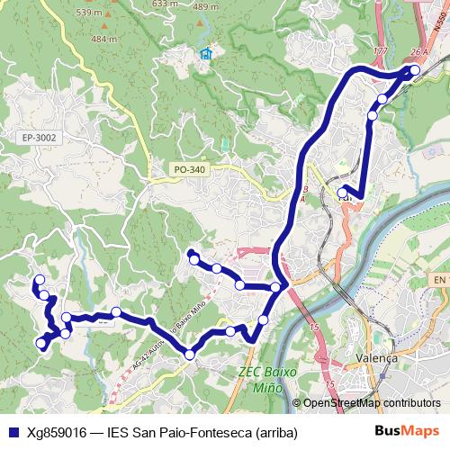 Xg859016 bus Line Map
